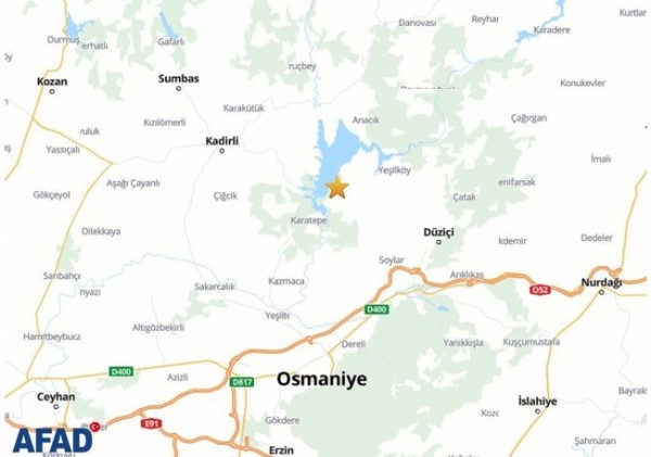 Osmaniye'de 5,1 büyüklüğünde deprem